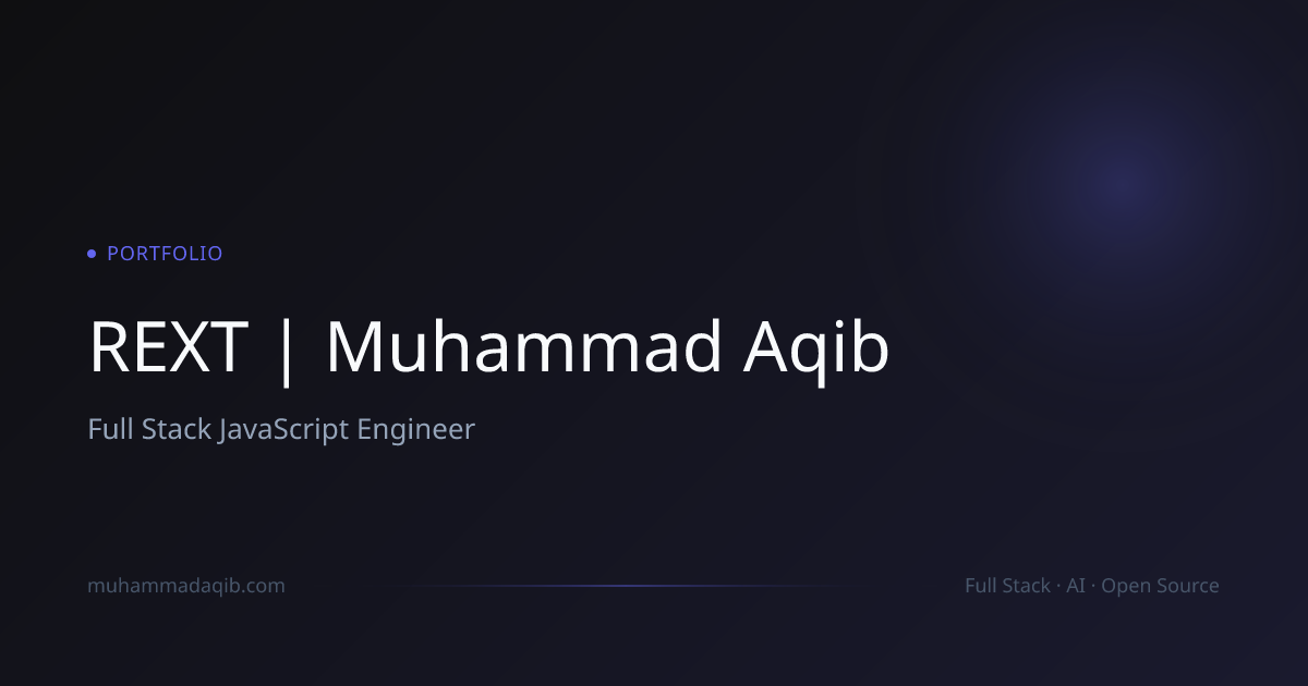 REXT | Muhammad Aqib | Muhammad Aqib